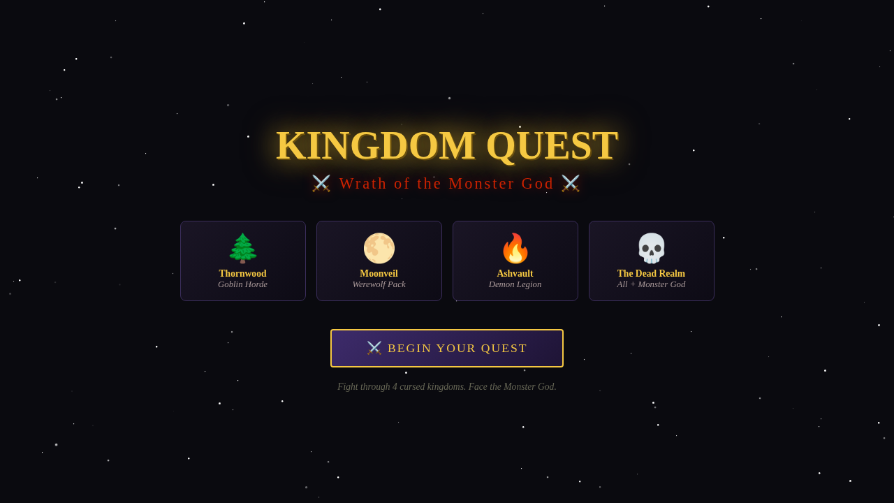 Kingdom Quest: Wrath of the Monster God